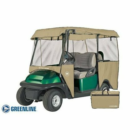 EEVELLE Greenline 4 Passenger Drivable Golf Cart Enclosure - Bunker Sand GLET04
